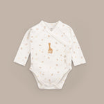 Sophie la girafe Organik Pamuk Uzun Kollu Kruvaze Zıbın