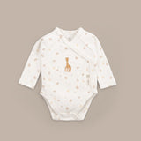 Sophie la girafe Organik Pamuk Uzun Kollu Kruvaze Zıbın