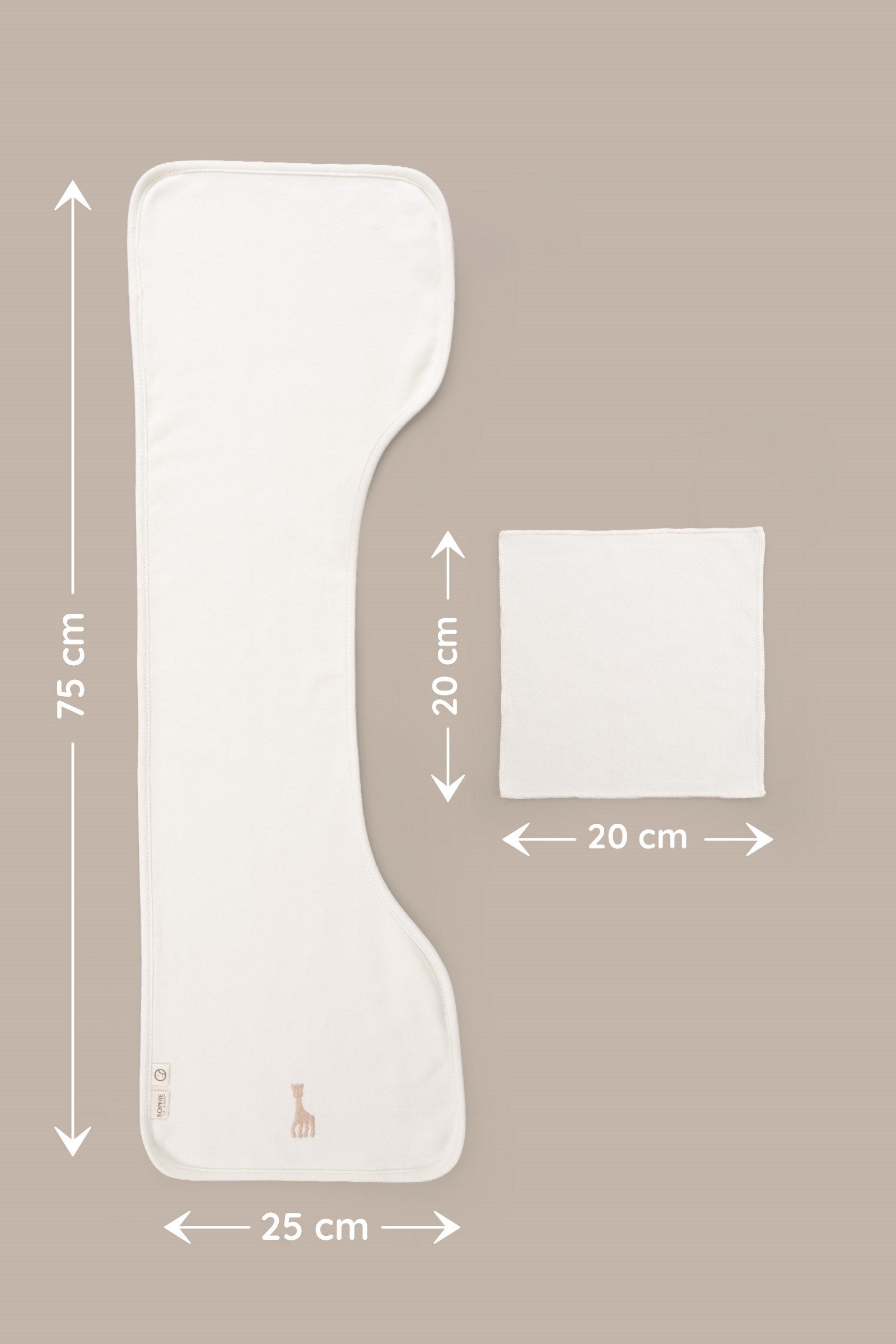 Sophie la girafe Organik Pamuk Omuz ve Ağız Mendil Seti