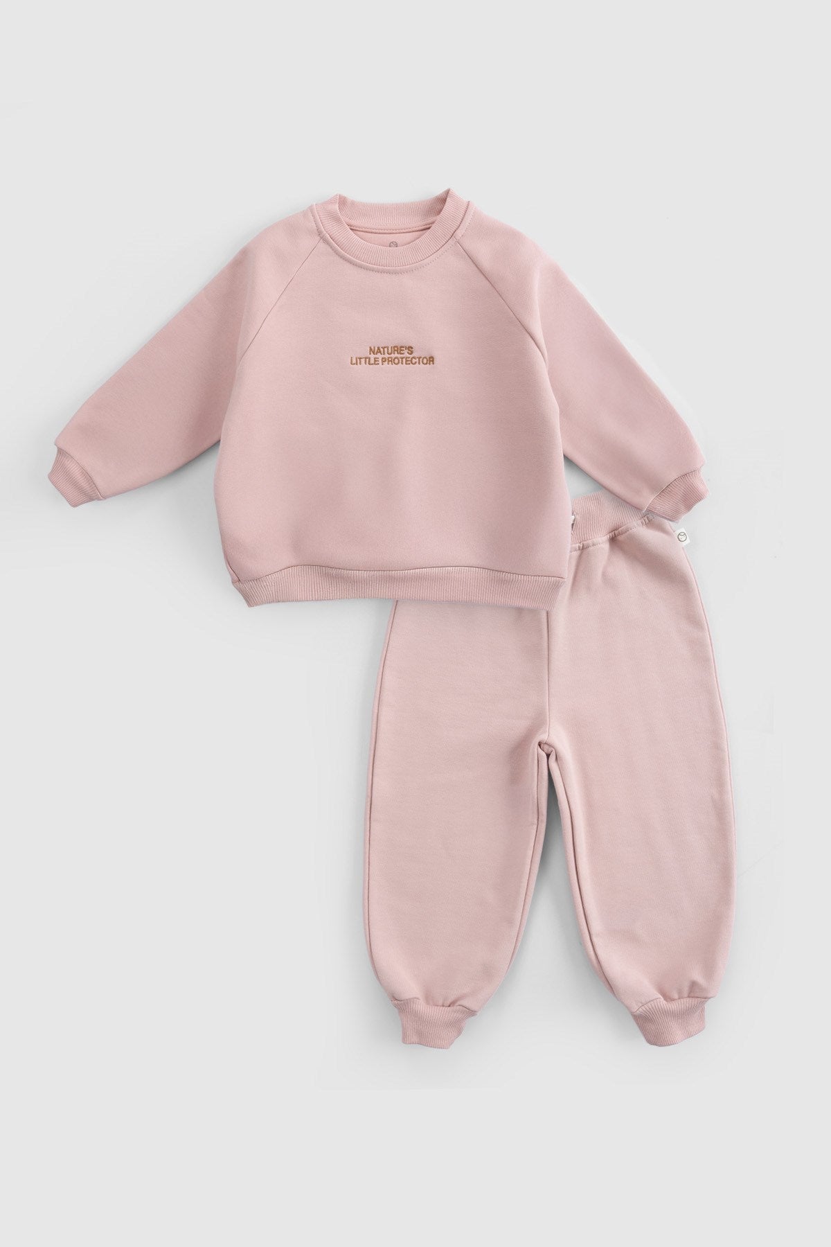 Organik Pamuklu Pembe Bebek Takımı