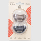LUU Kids Positioning Ortodontik Medikal Silikon Emzik 2'li Set –  Sand Storm & Lovely Gray