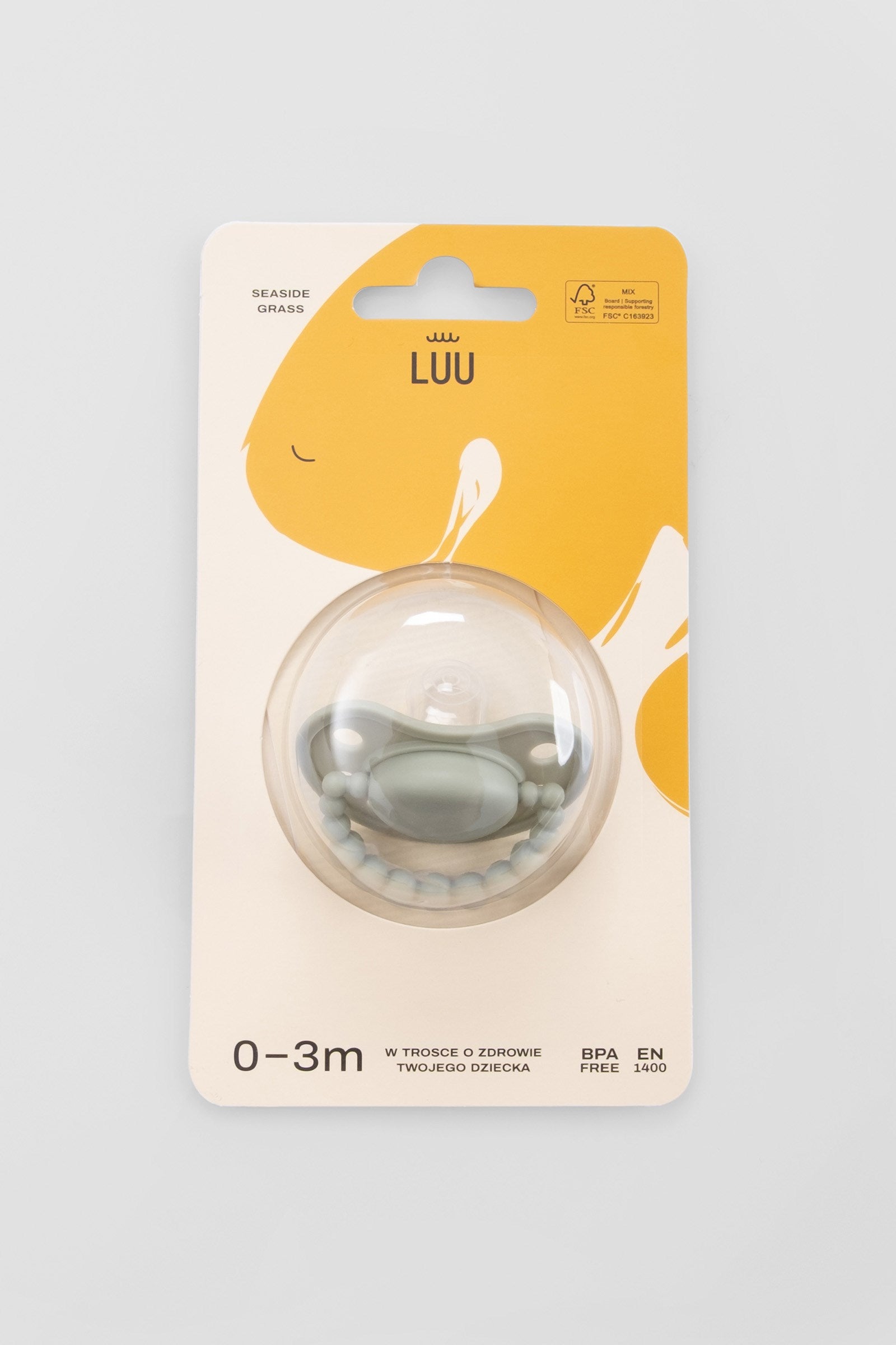 LUU Kids Positioning Ortodontik Medikal Silikon Emzik – Seaside Grass