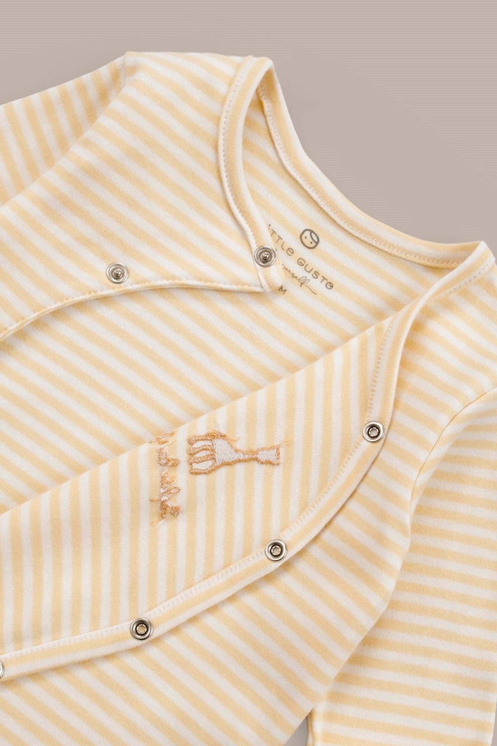 Sophie la girafe 2'li Organik Pamuk Sarı Ekru Tulum Seti