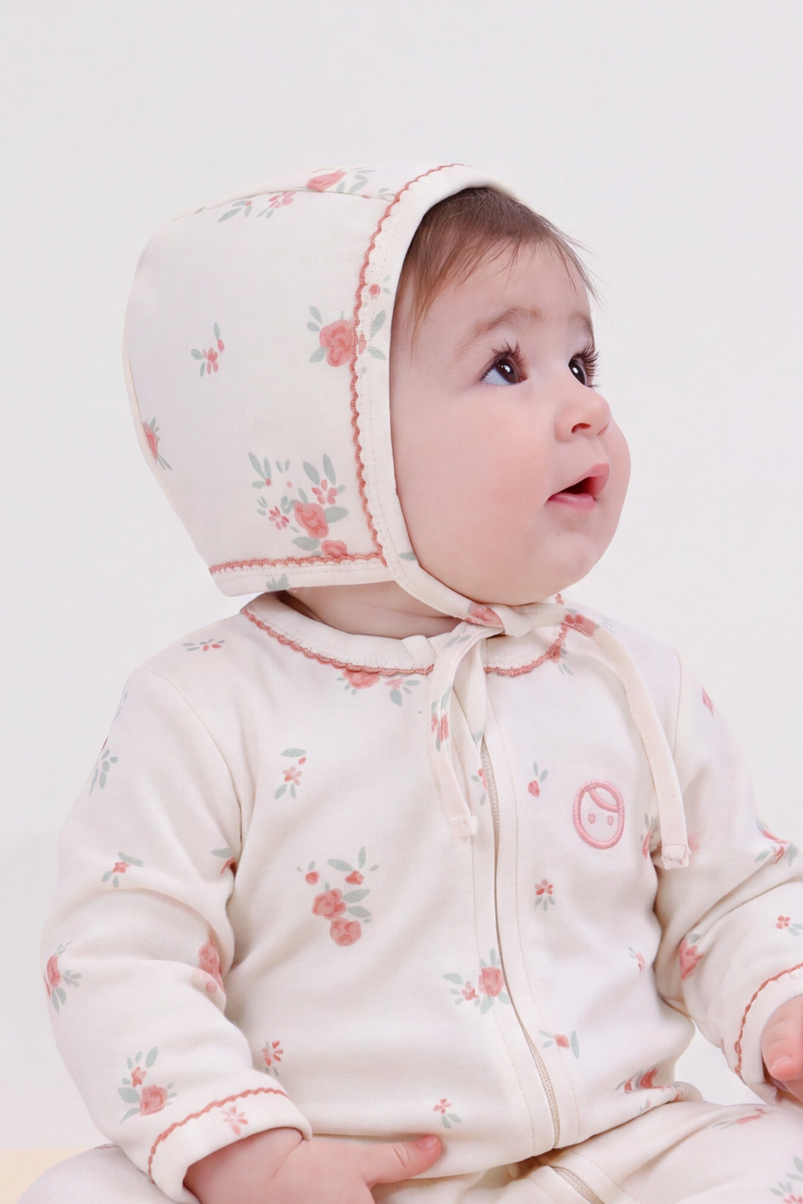 Organik Pamuk Krem İngiliz Bebek Şapka Şapka Little Gusto