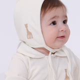 Sophie la girafe Organik Pamuk Bebek Ekru İngiliz Şapka
