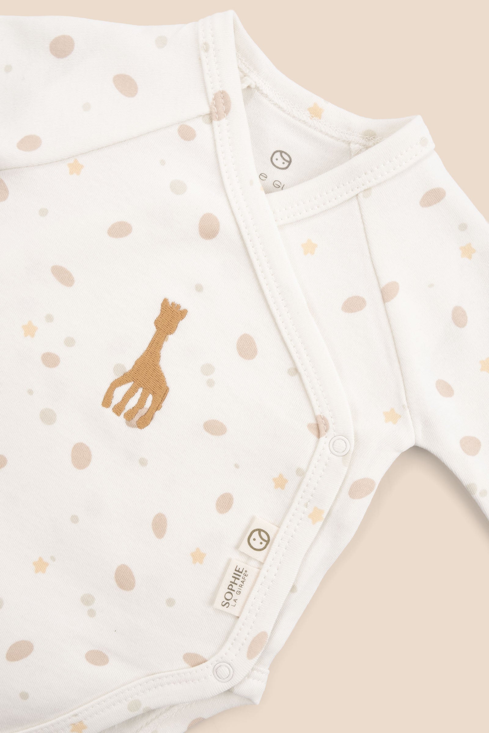 Sophie la girafe Organik Pamuk Uzun Kollu Kruvaze Zıbın Zıbın & Body Little Gusto