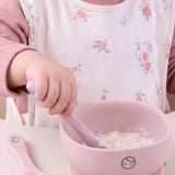 Organik Pamuk Ekru Bebek Mama Önlüğü