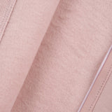 Organik Pamuklu İçi Tüylü Pembe Fermuarlı Bebek Tulumu