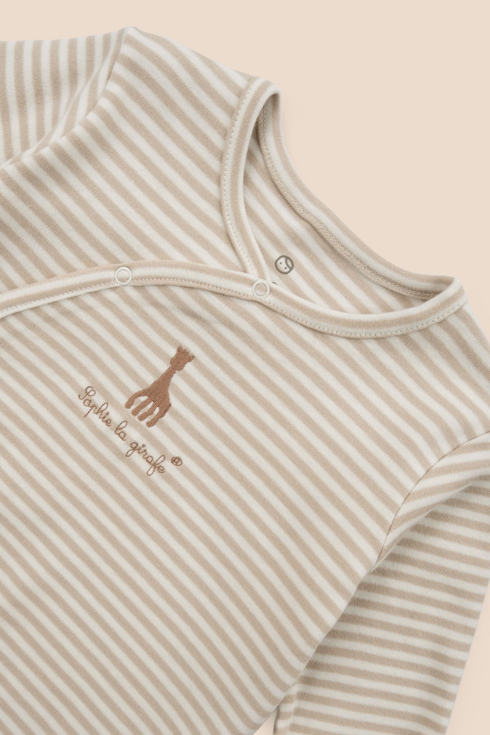 Sophie la girafe 2'li Organik Pamuk Bej Ekru Tulum Seti Tulum Little Gusto