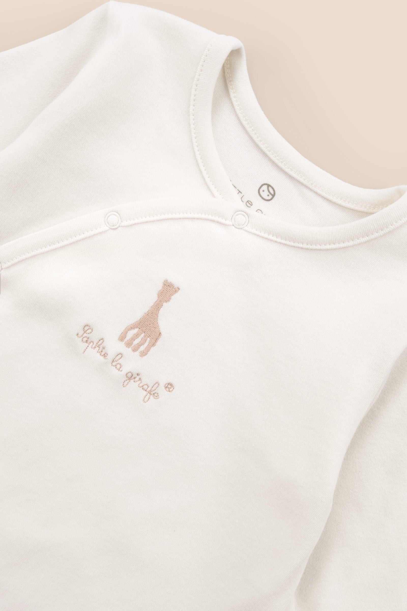 Sophie la girafe 2'li Organik Pamuk Bej Ekru Tulum Seti Tulum Little Gusto