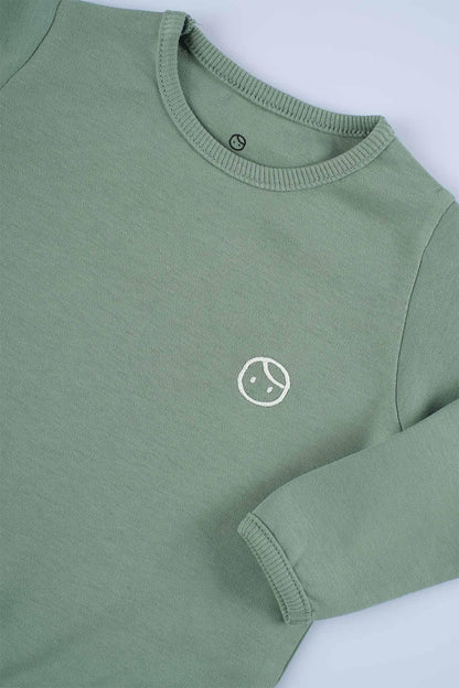 Organik Pamuk Sweatshirt Body Yeşil