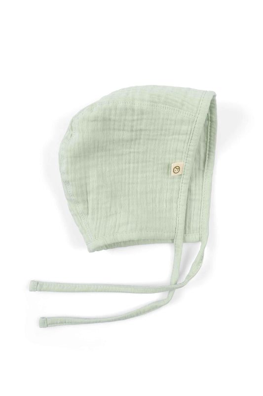 Müslin İngiliz Bebek Şapka Yeşil Organik Pamuk